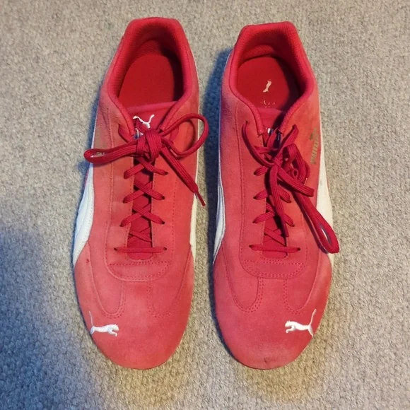 Puma SpeedCat LS Red White Men’s Motorsport Shoes Rare 380173-04 Size 13 - Picture 5 of 8